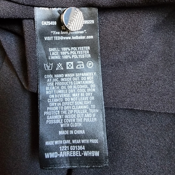 TED BAKER LONDON BLACK DRESS - Picture 13 of 13